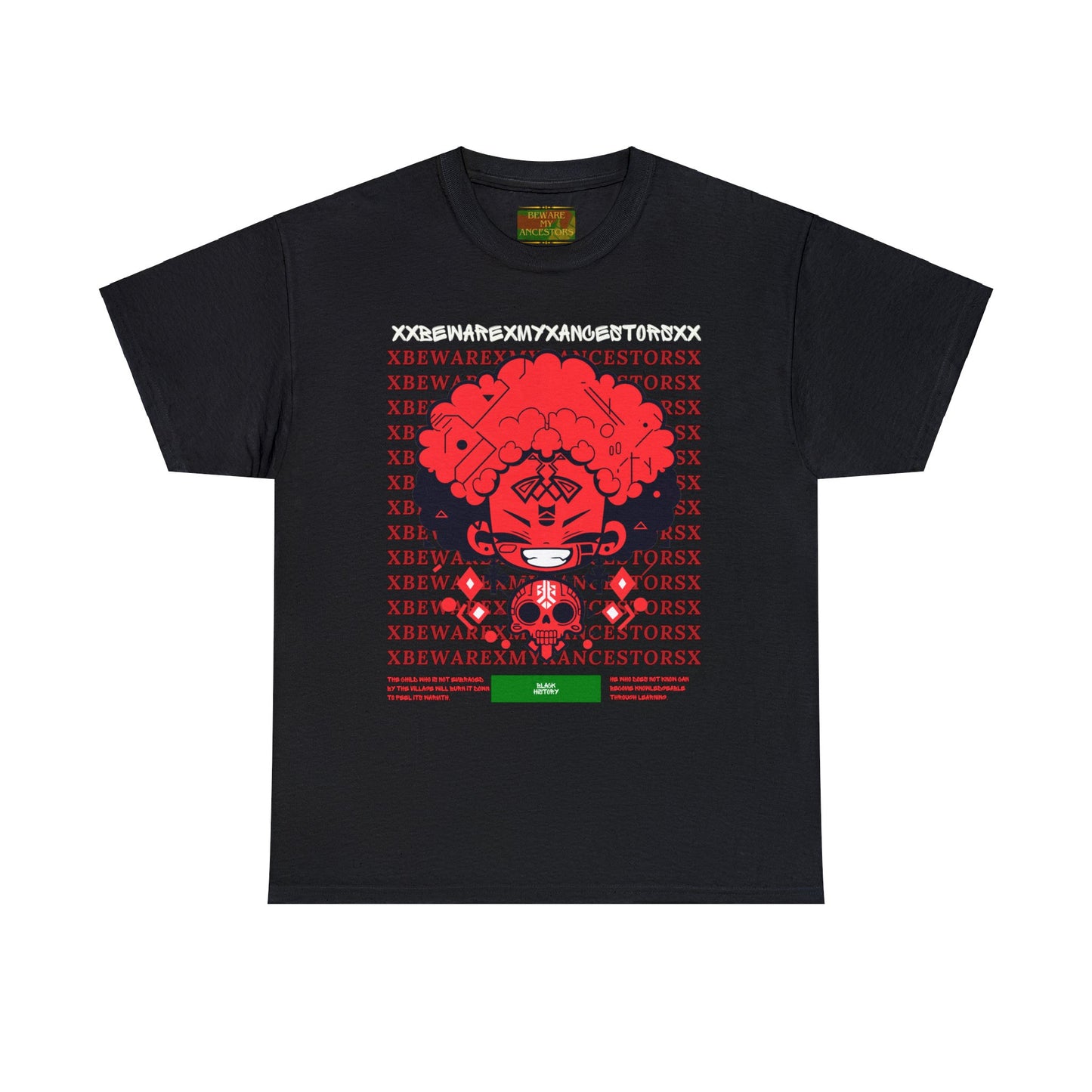 Beware My Ancestors - Afro Boy Tee