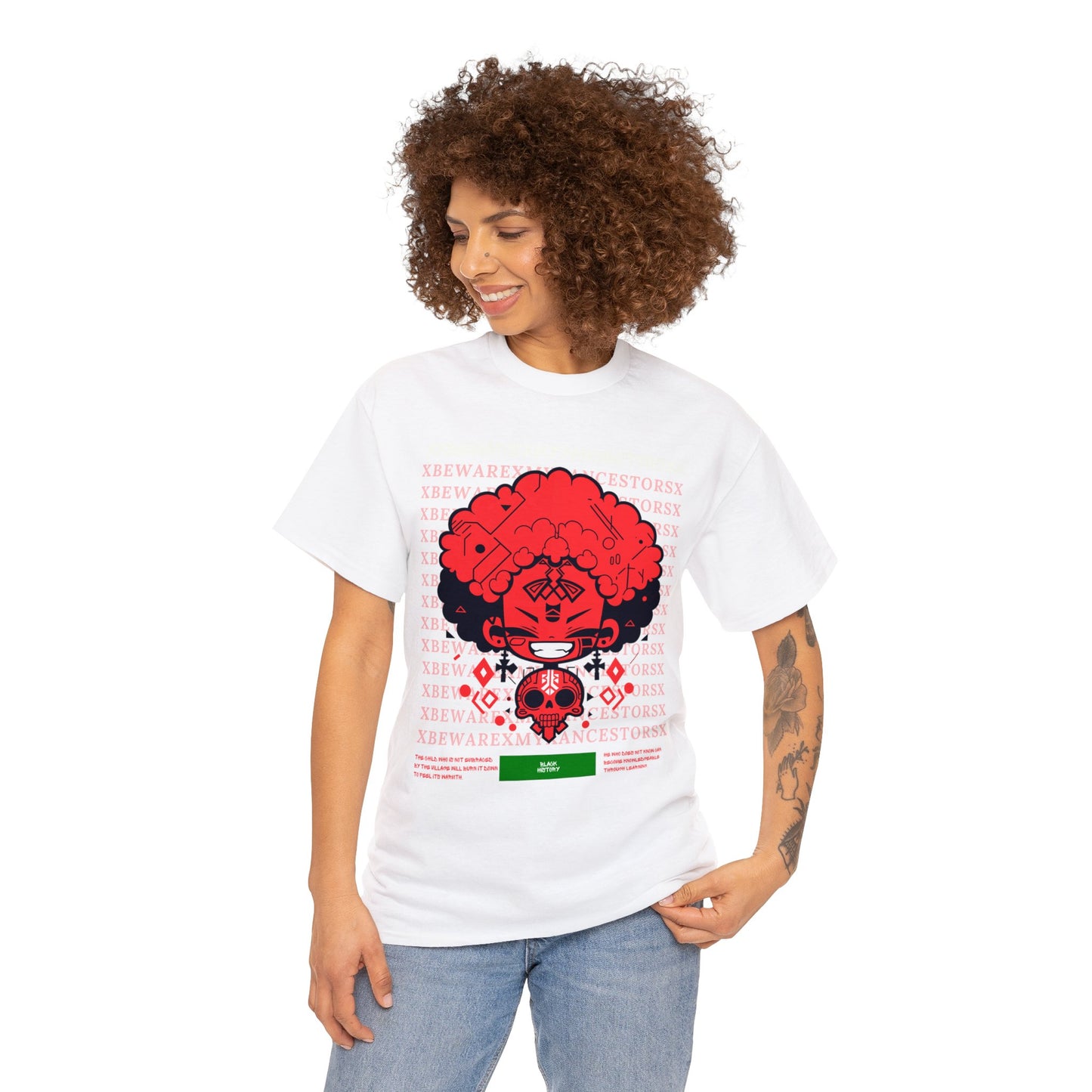 Beware My Ancestors - Afro Boy Tee