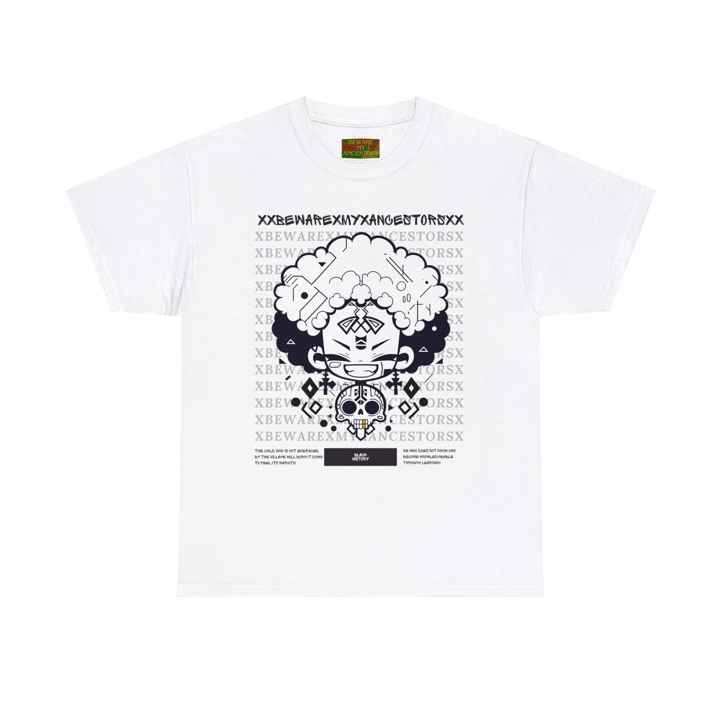 Beware My Ancestors - Afro Boy Tee