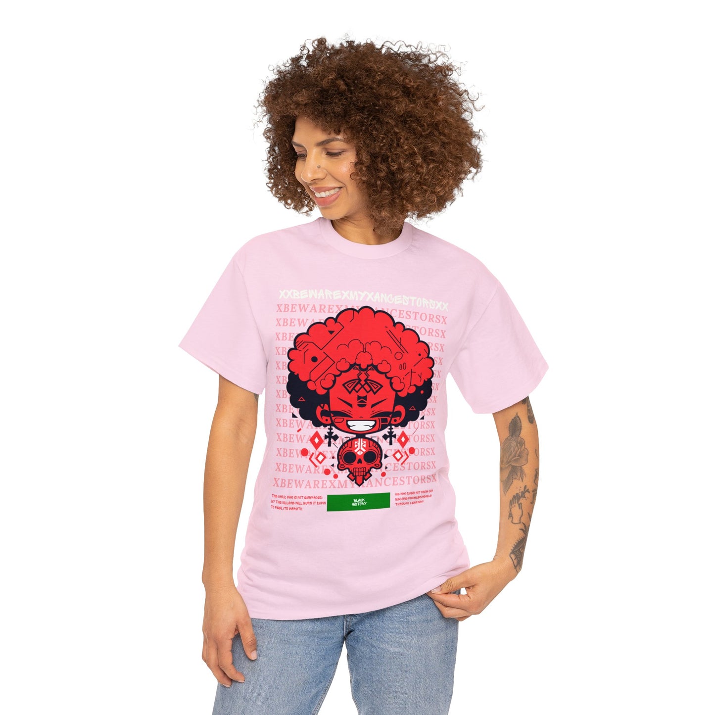 Beware My Ancestors - Afro Boy Tee