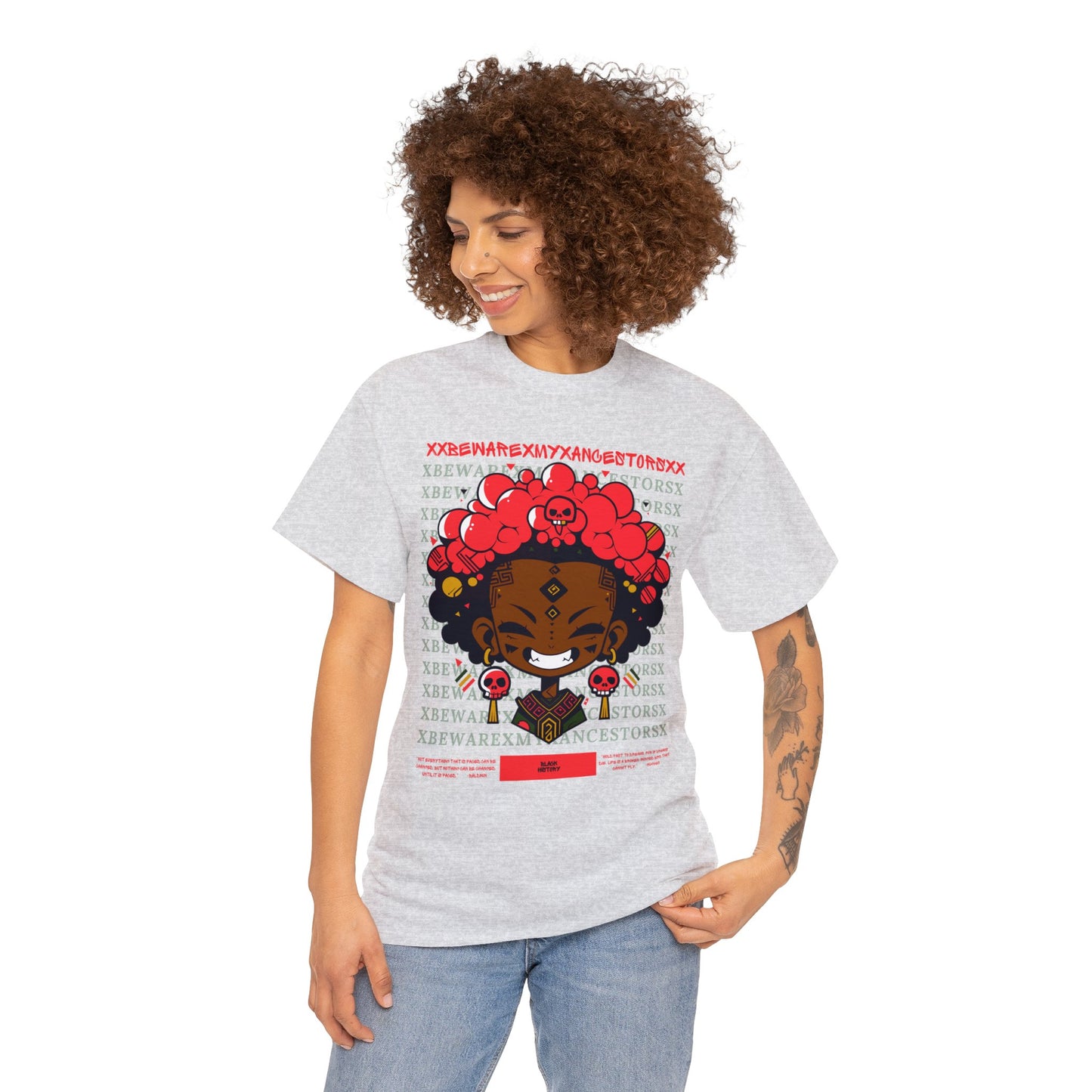 Beware My Ancestors - Bubble Afro Kid Tee
