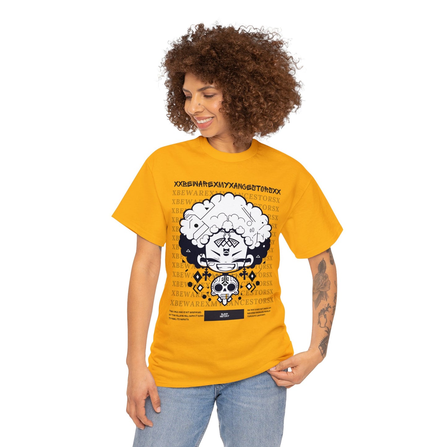 Beware My Ancestors - Afro Boy Tee