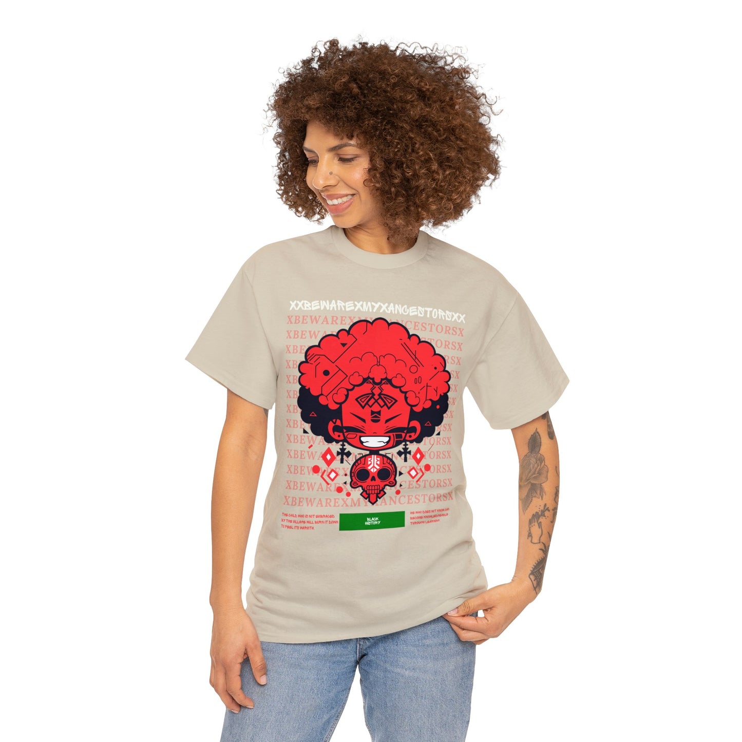 Beware My Ancestors - Afro Boy Tee