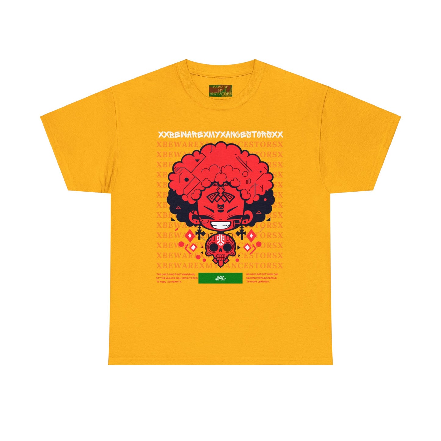 Beware My Ancestors - Afro Boy Tee