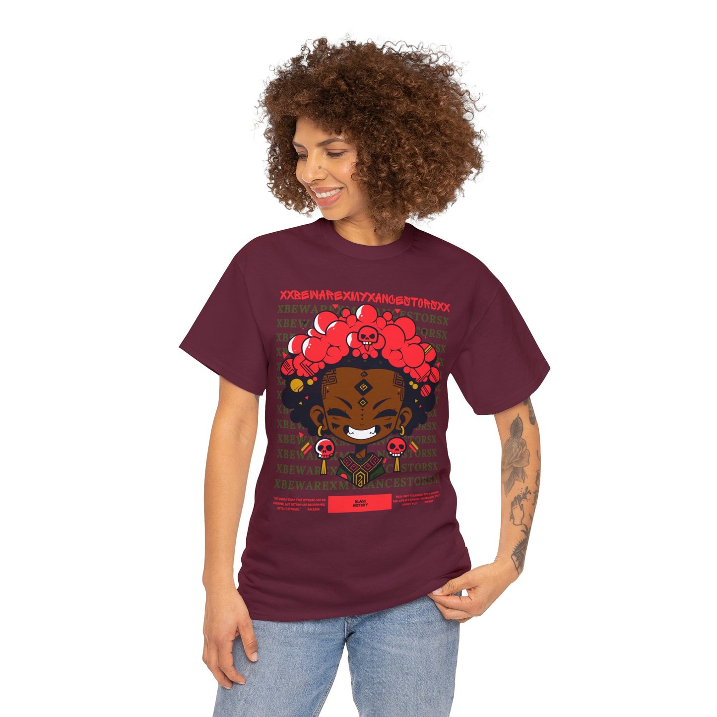 Beware My Ancestors - Bubble Afro Kid Tee