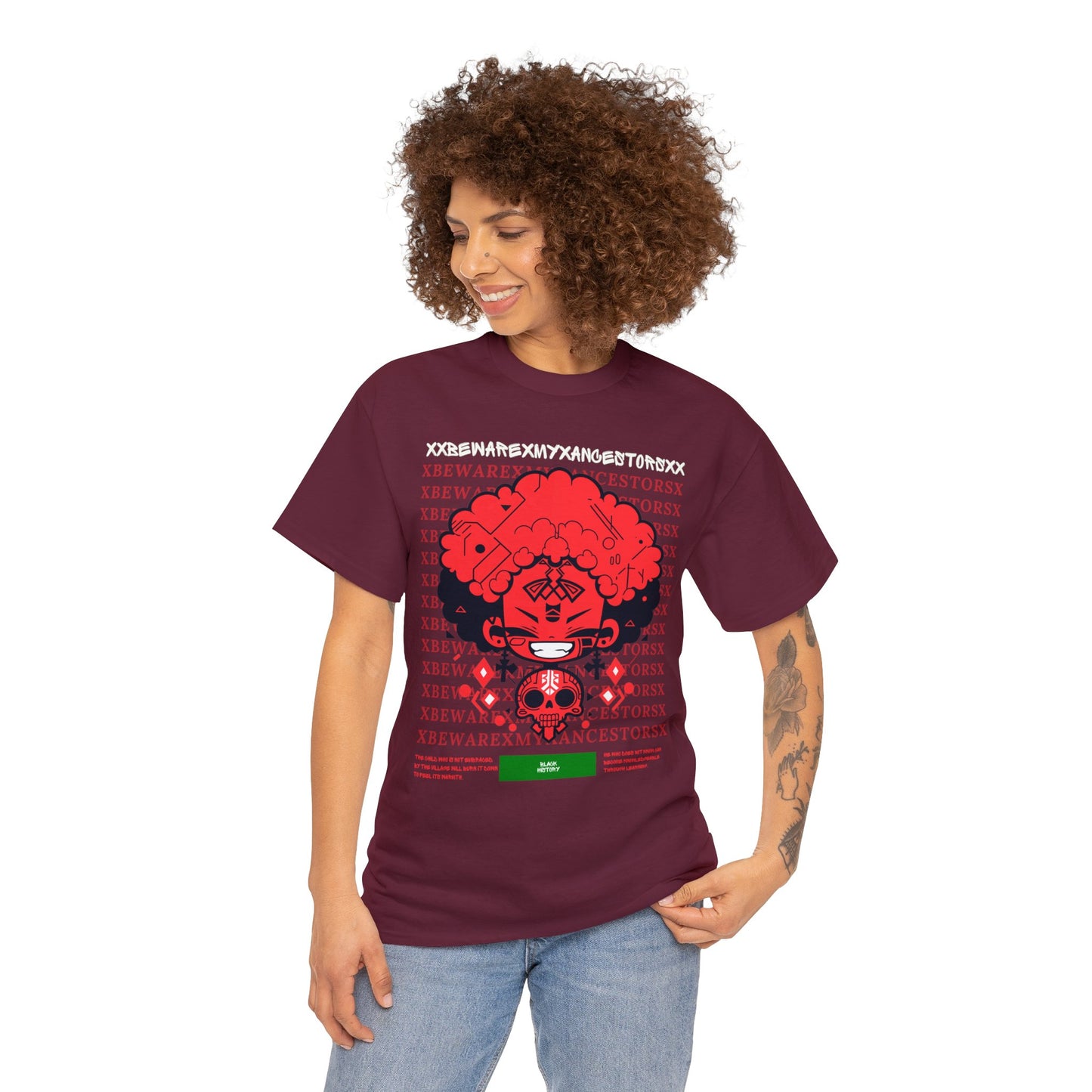 Beware My Ancestors - Afro Boy Tee