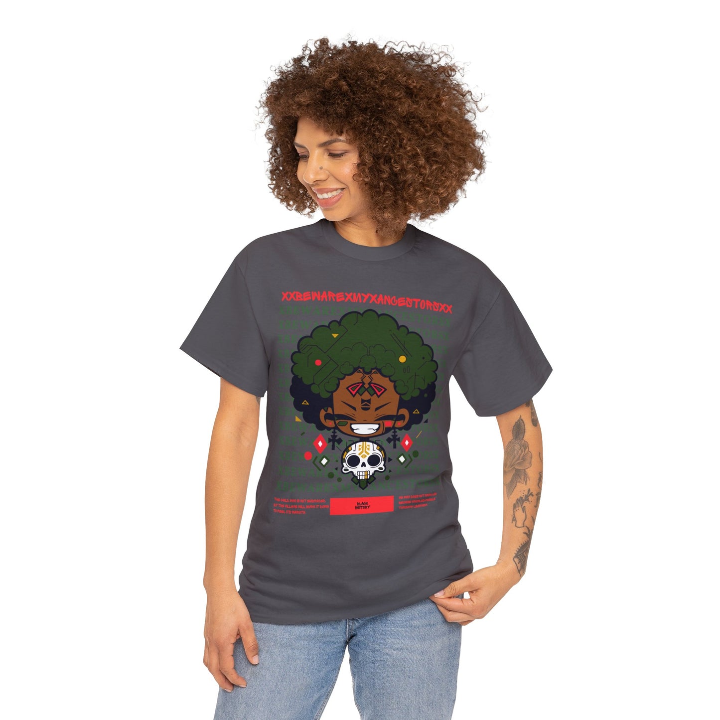 Beware My Ancestors - Afro Boy Tee
