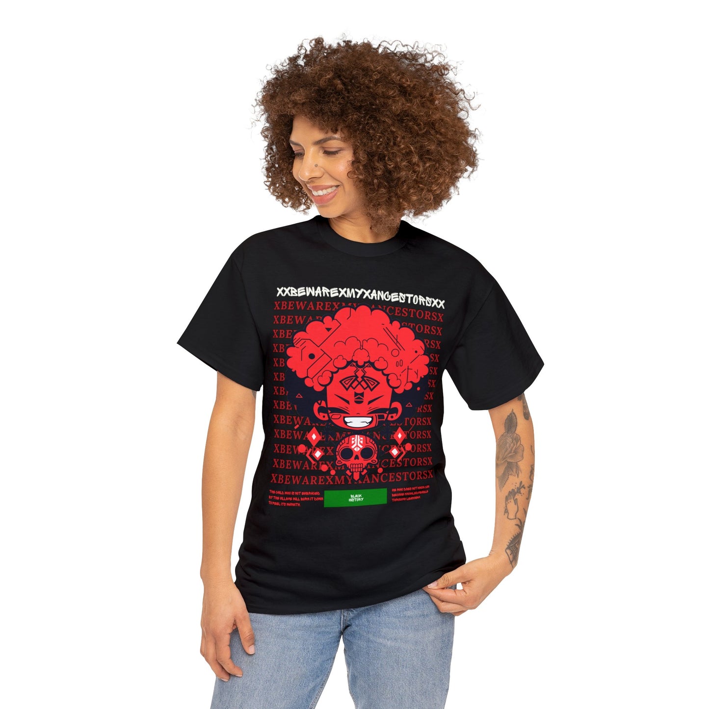 Beware My Ancestors - Afro Boy Tee