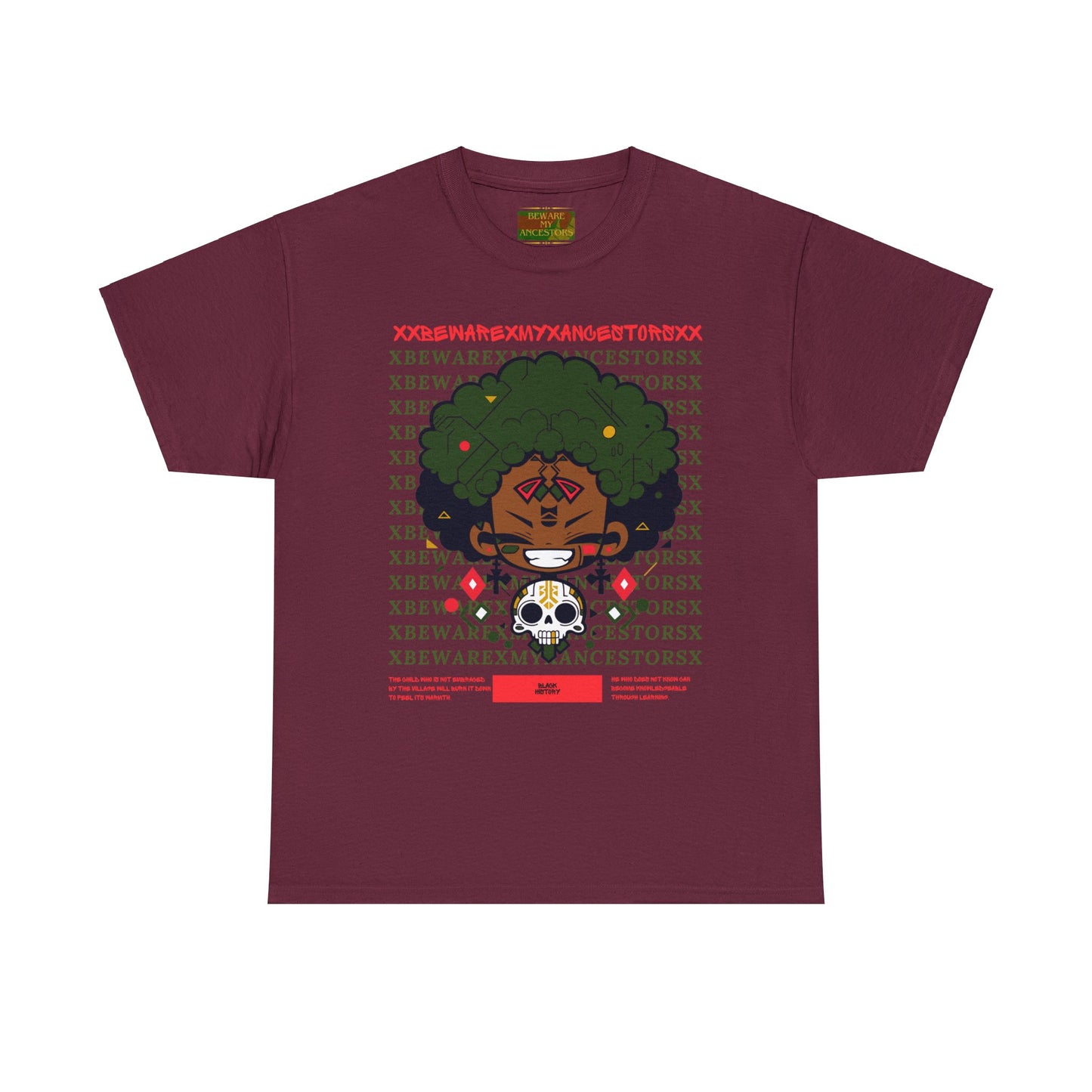 Beware My Ancestors - Afro Boy Tee