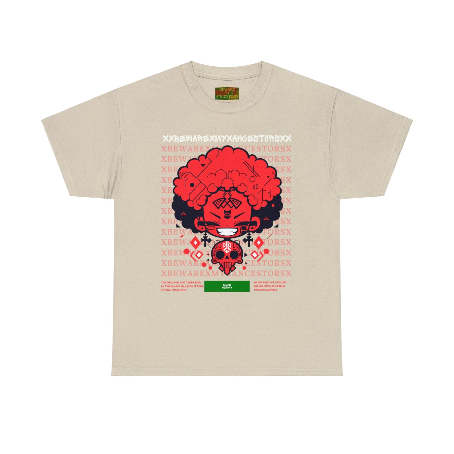 Beware My Ancestors - Afro Boy Tee