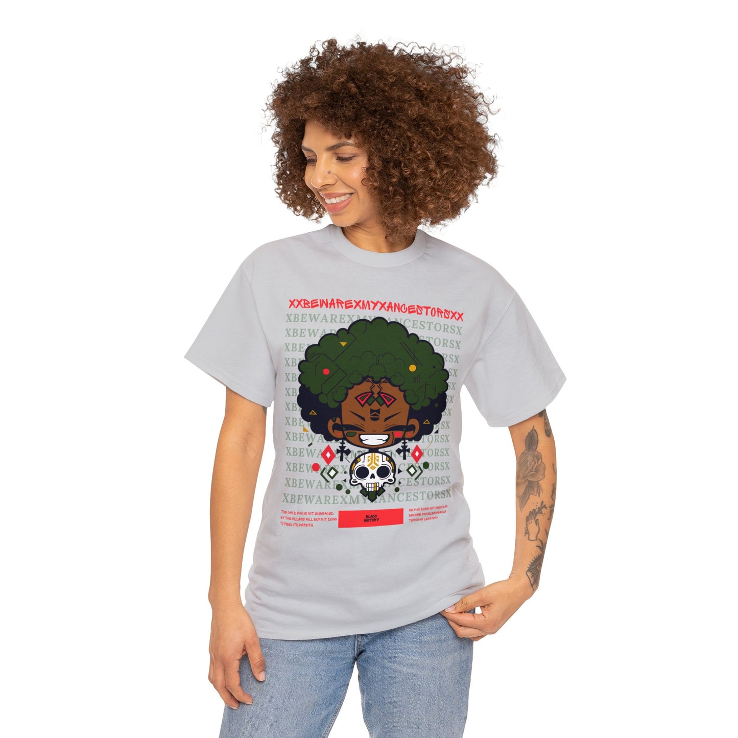 Beware My Ancestors - Afro Boy Tee