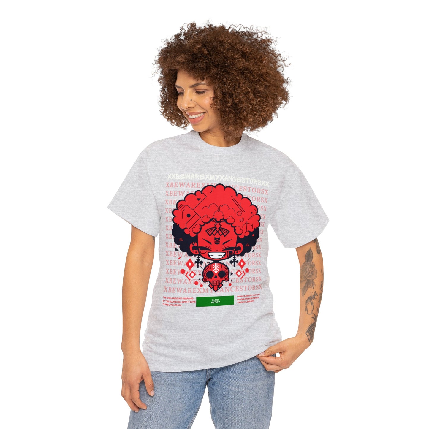 Beware My Ancestors - Afro Boy Tee
