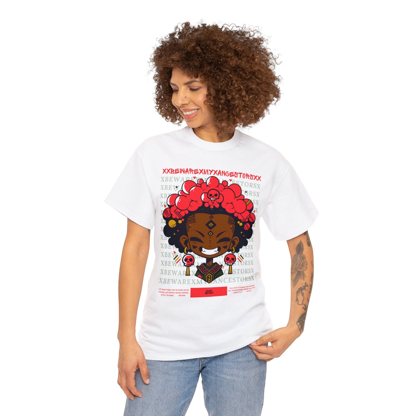 Beware My Ancestors - Bubble Afro Kid Tee