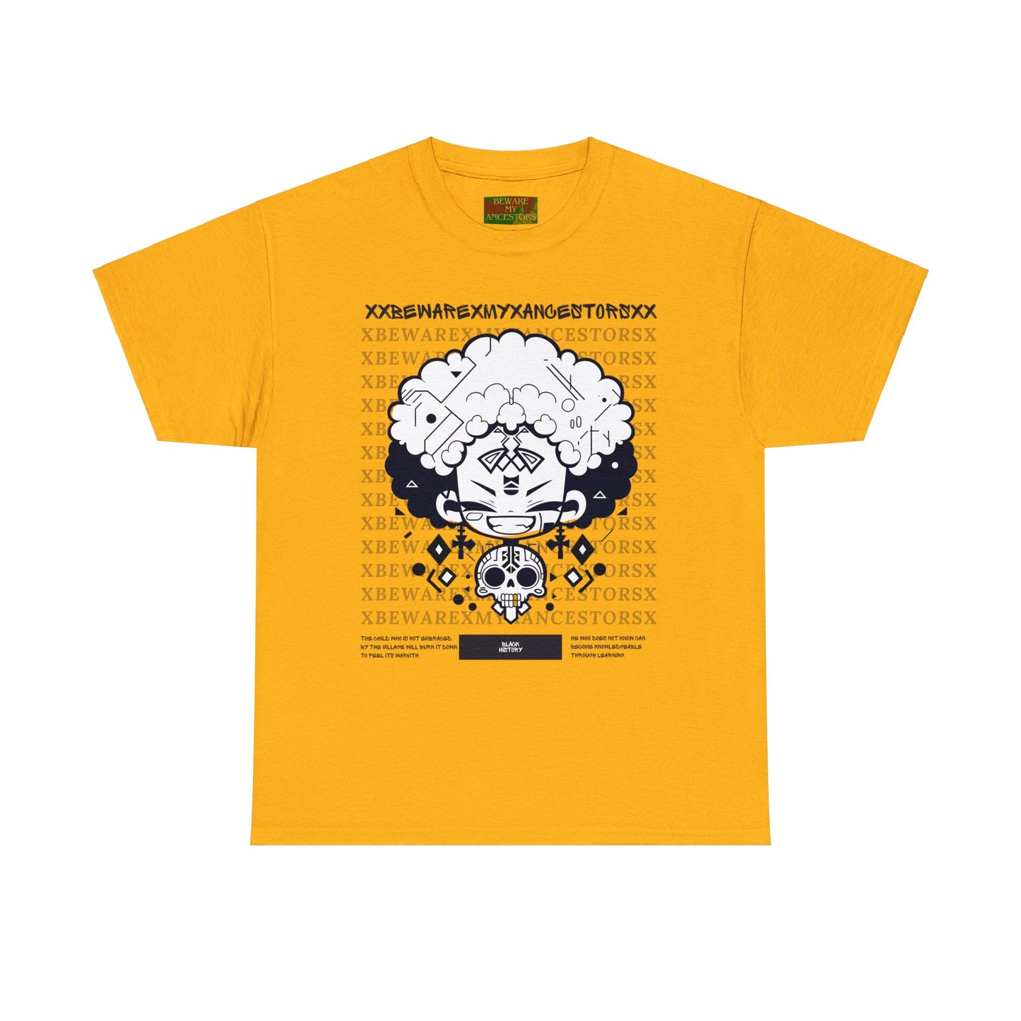 Beware My Ancestors - Afro Boy Tee