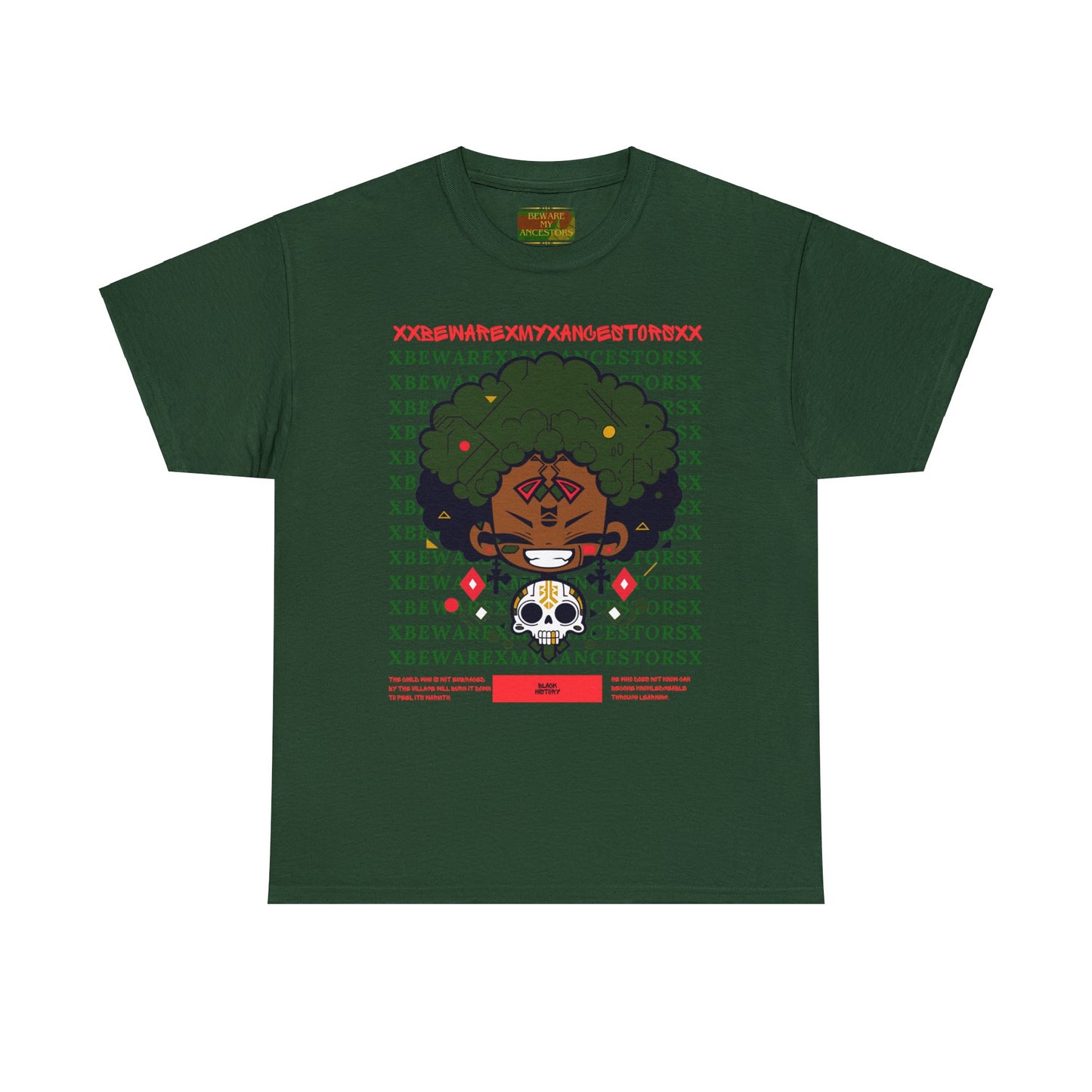 Beware My Ancestors - Afro Boy Tee