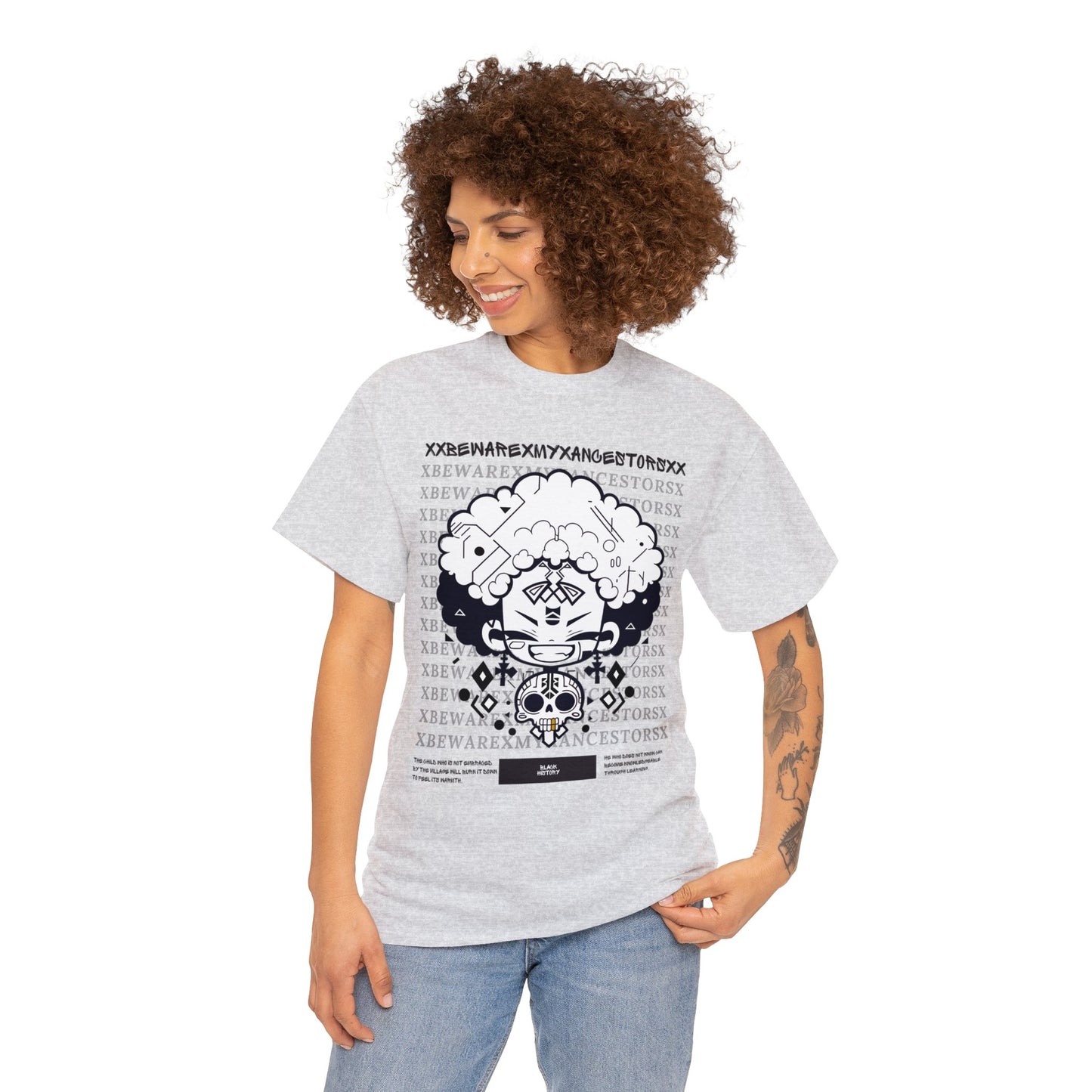 Beware My Ancestors - Afro Boy Tee