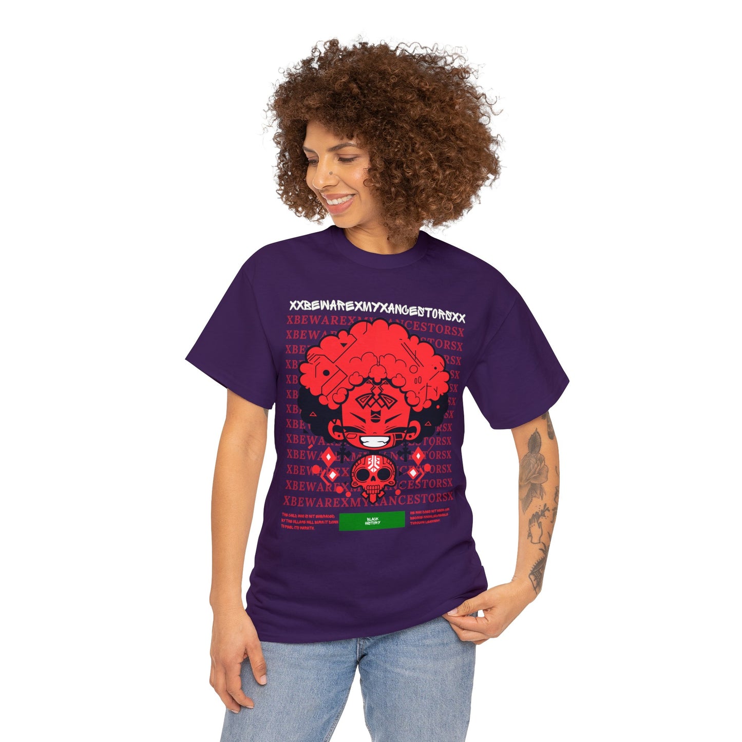 Beware My Ancestors - Afro Boy Tee
