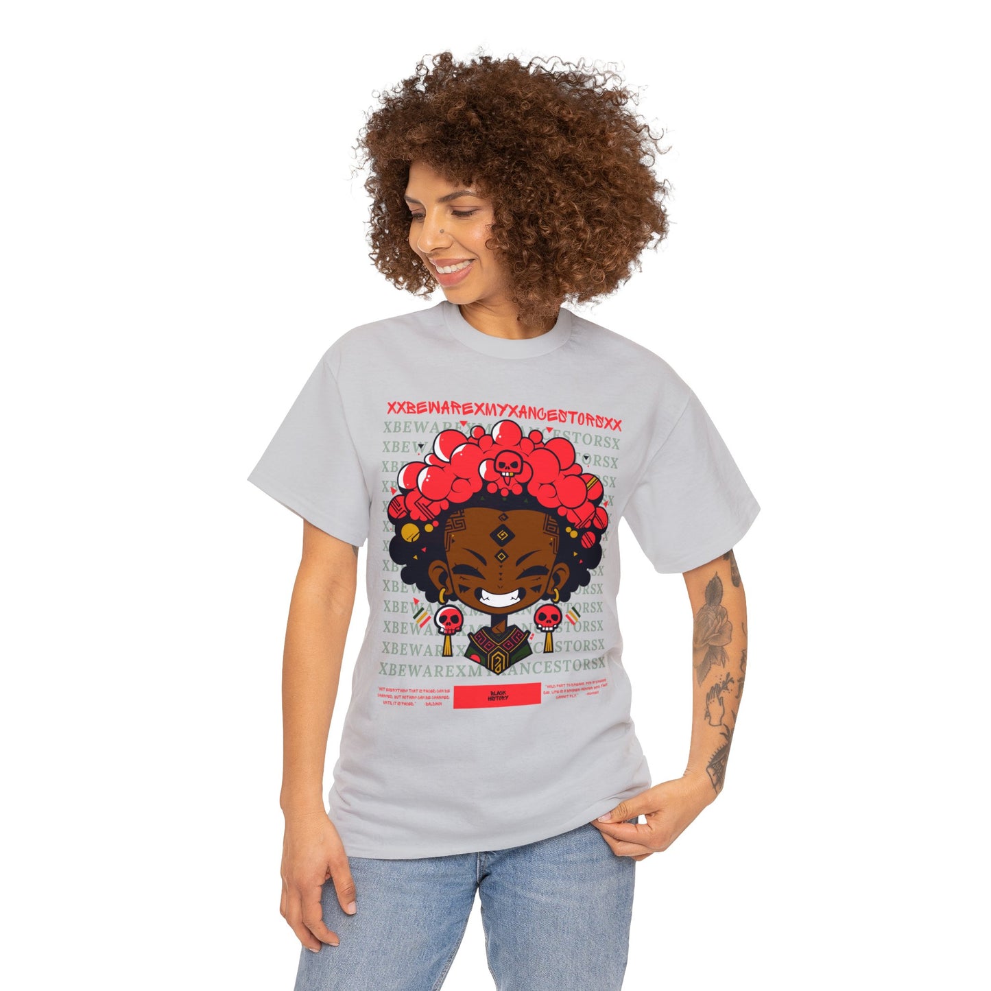 Beware My Ancestors - Bubble Afro Kid Tee