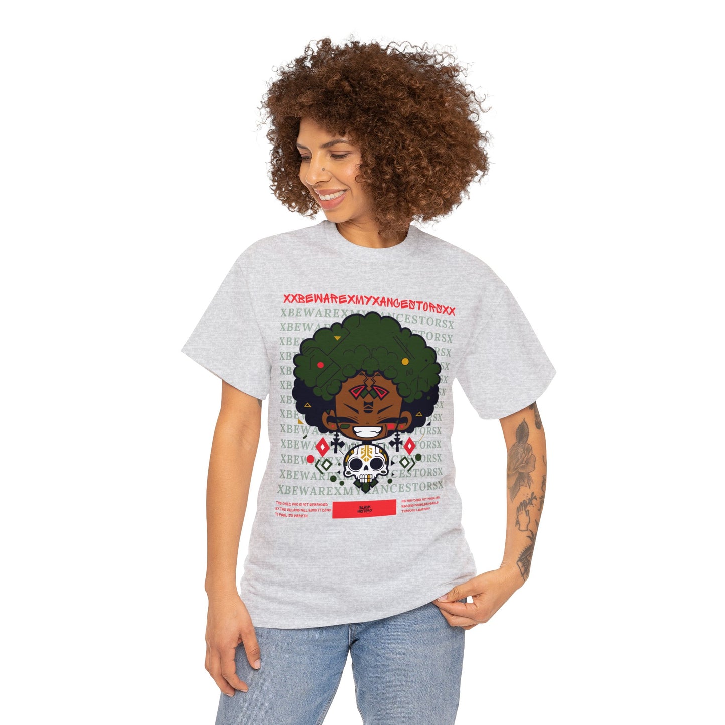 Beware My Ancestors - Afro Boy Tee