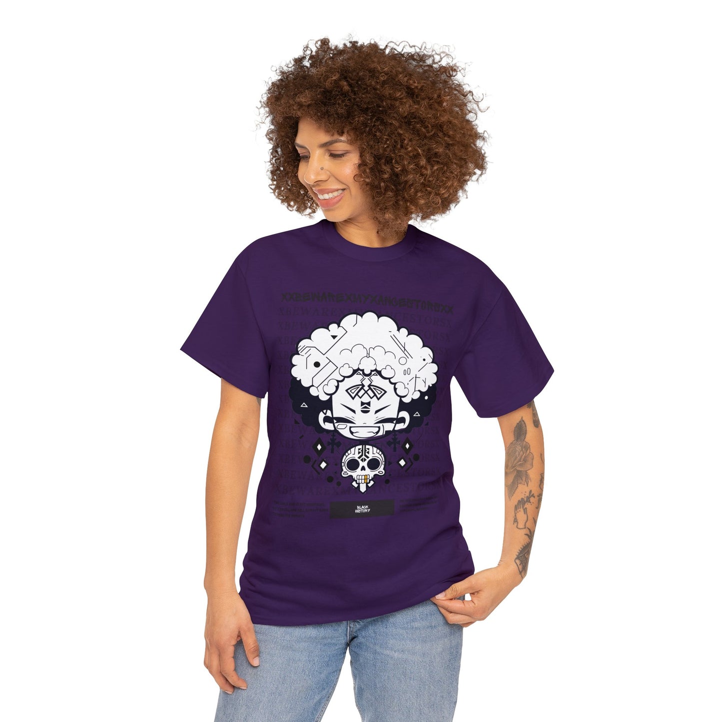 Beware My Ancestors - Afro Boy Tee