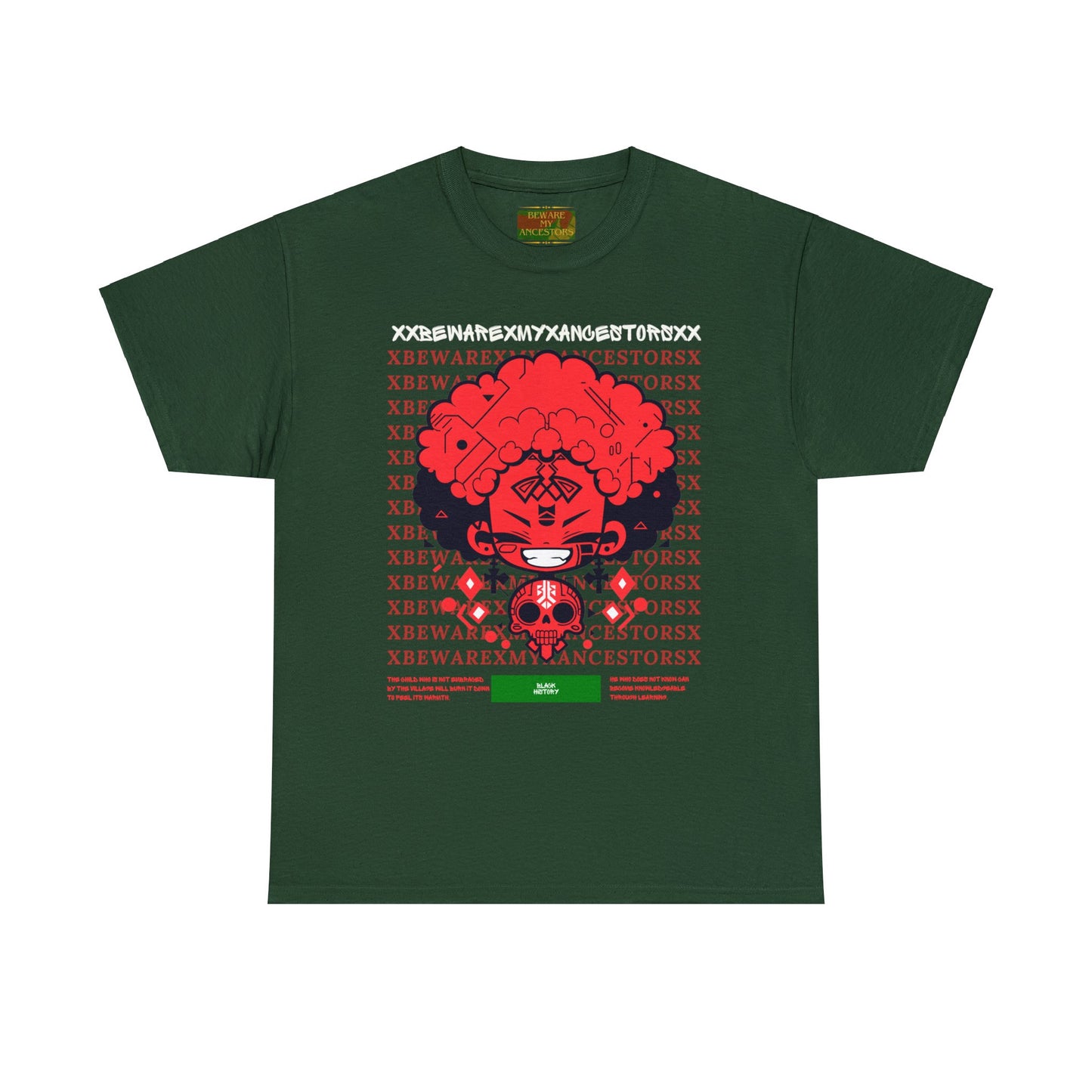 Beware My Ancestors - Afro Boy Tee