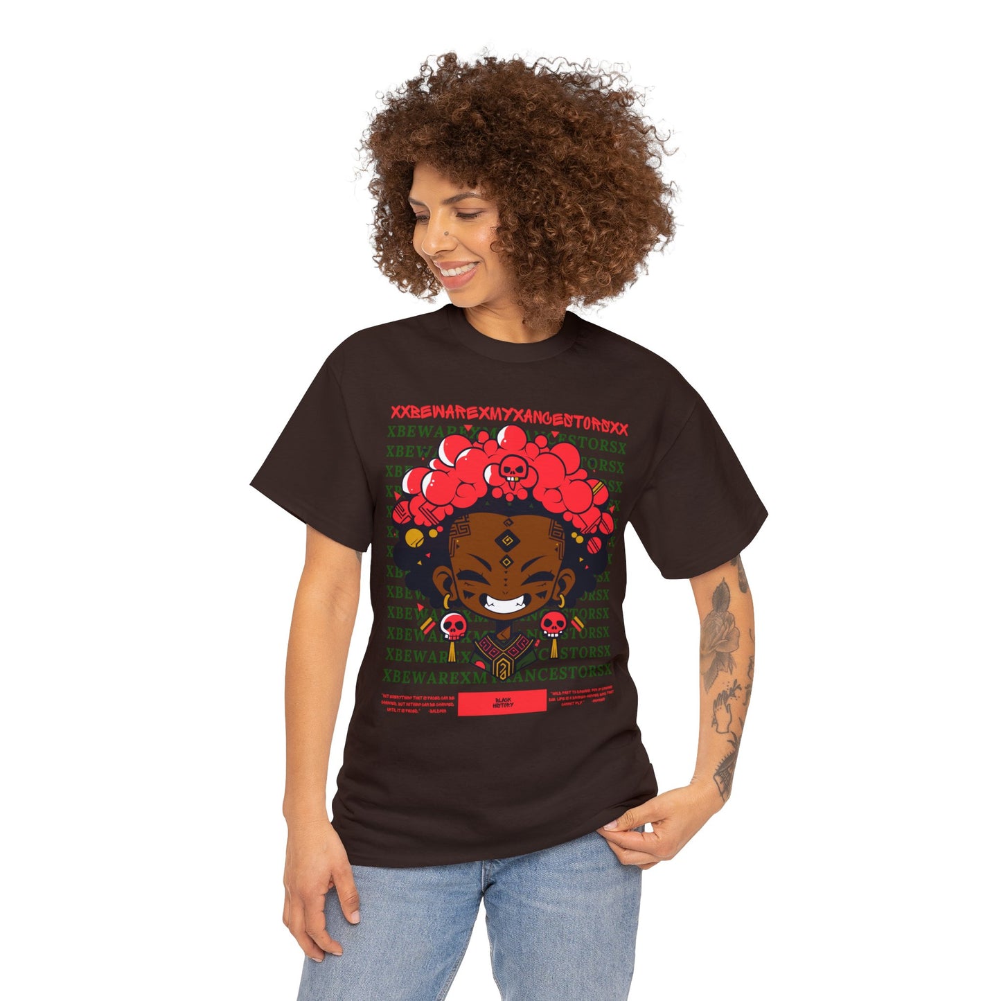 Beware My Ancestors - Bubble Afro Kid Tee