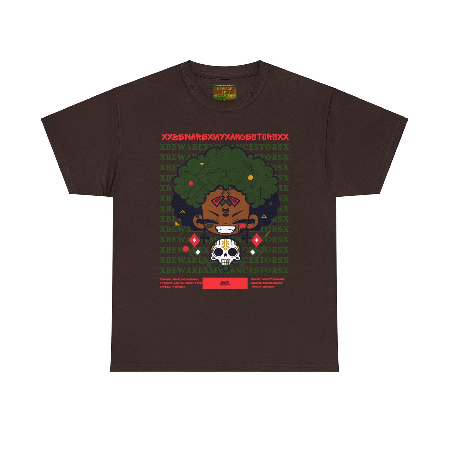Beware My Ancestors - Afro Boy Tee