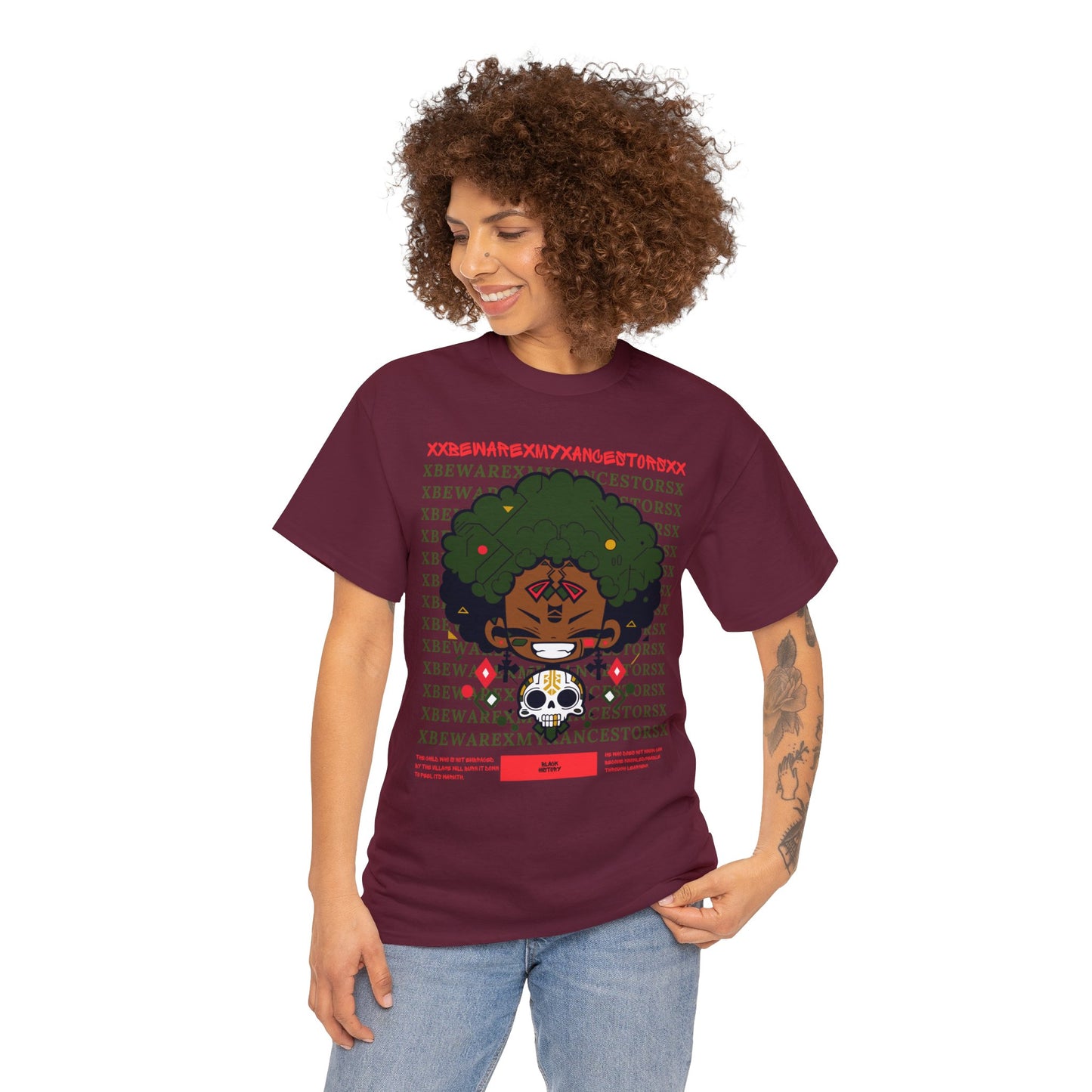 Beware My Ancestors - Afro Boy Tee