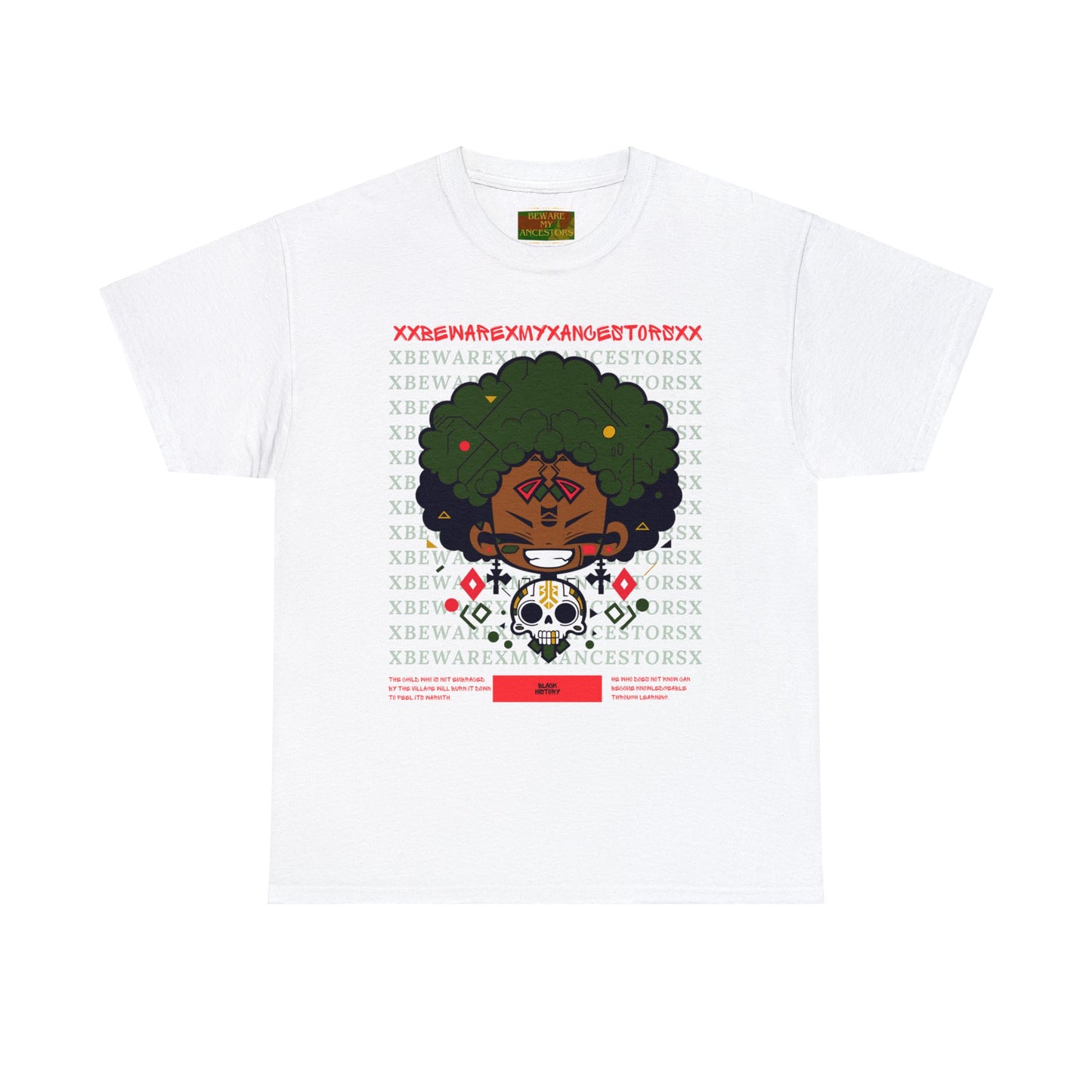 Beware My Ancestors - Afro Boy Tee