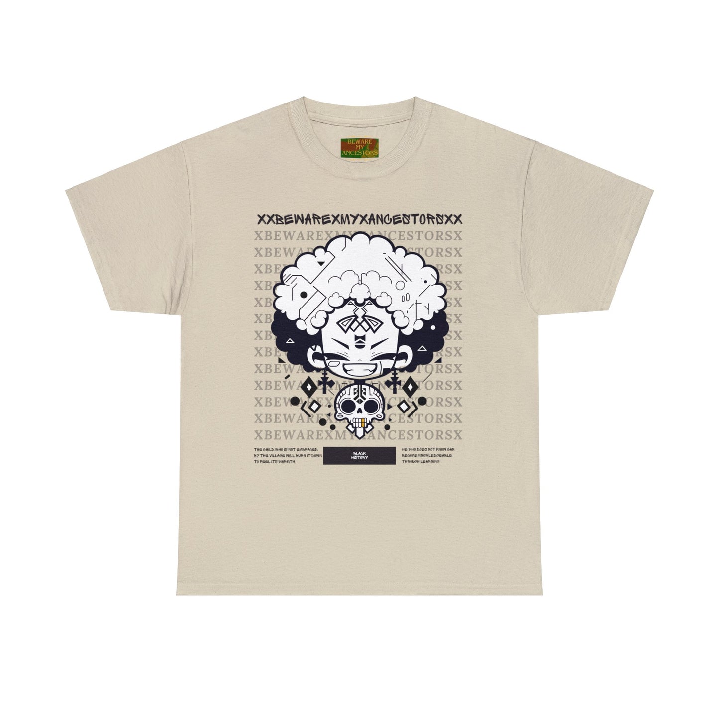 Beware My Ancestors - Afro Boy Tee