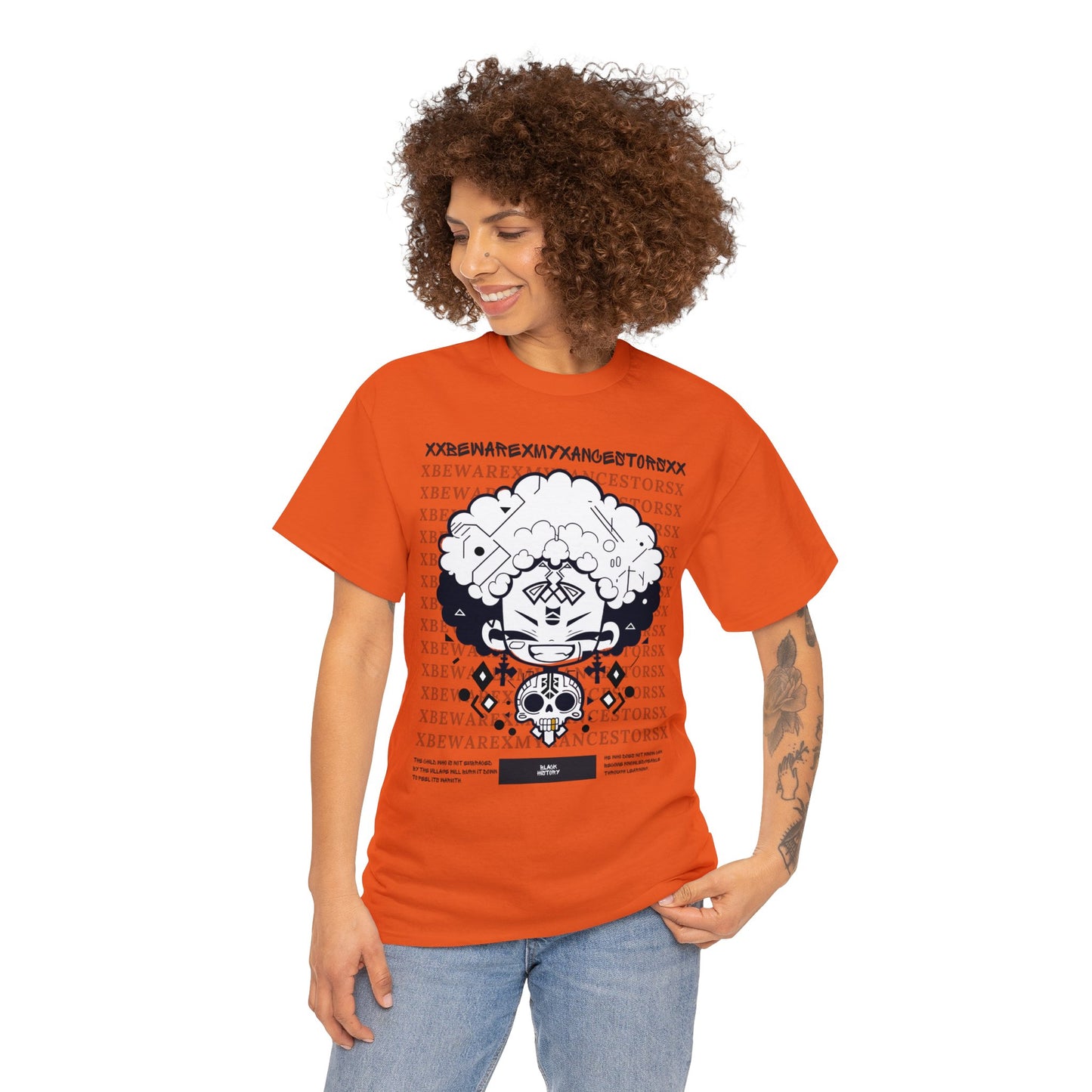 Beware My Ancestors - Afro Boy Tee