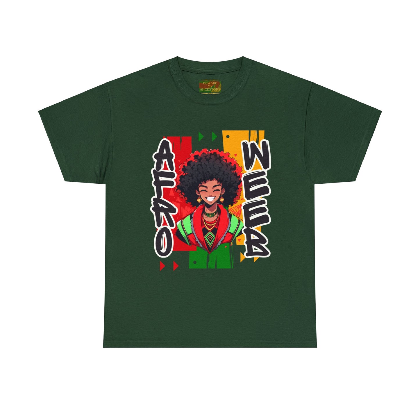 Beware My Ancestors - Afro Weeb Tee