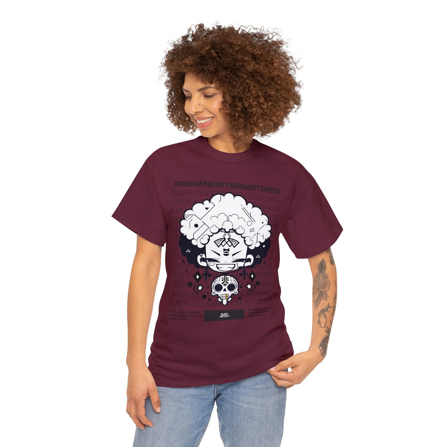 Beware My Ancestors - Afro Boy Tee