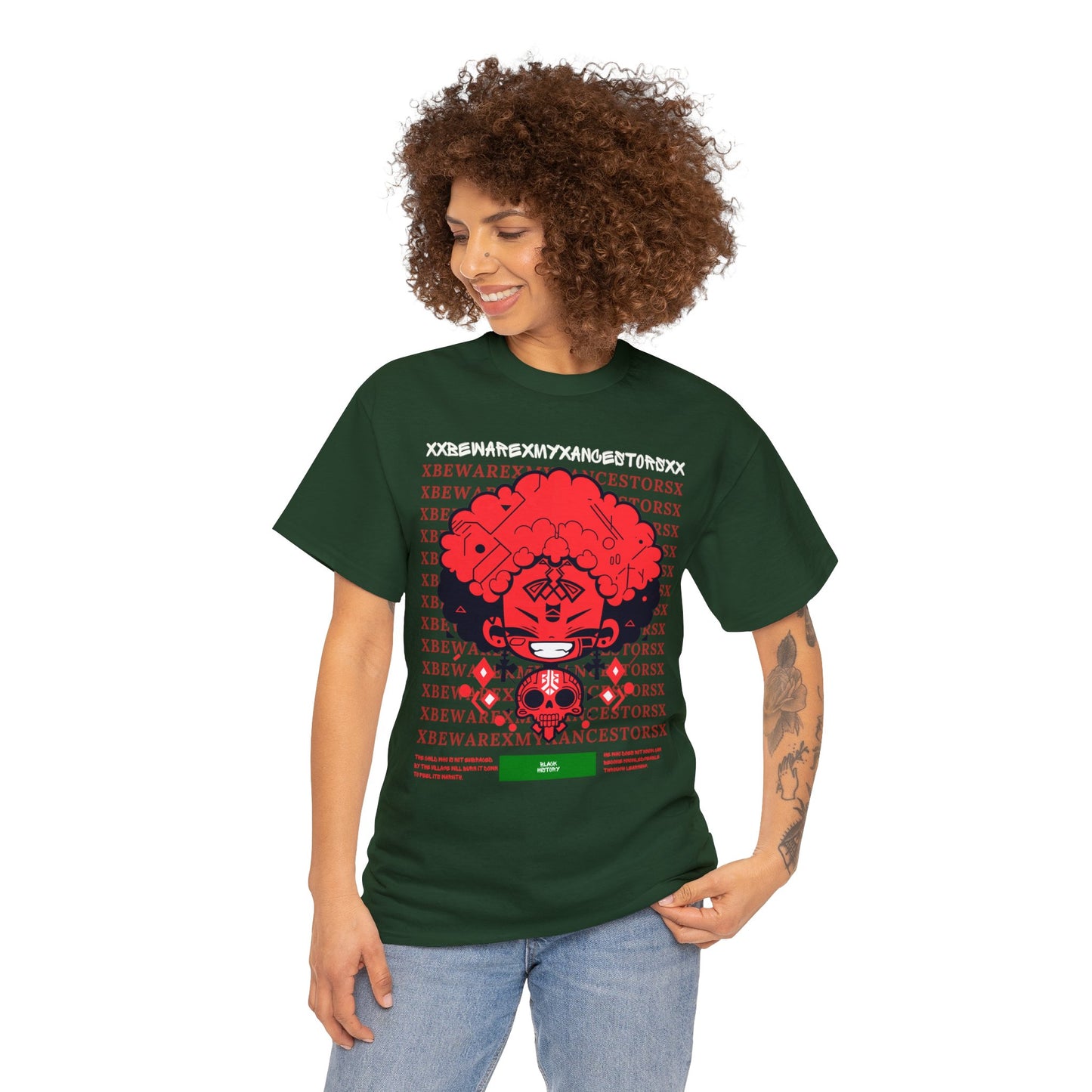 Beware My Ancestors - Afro Boy Tee